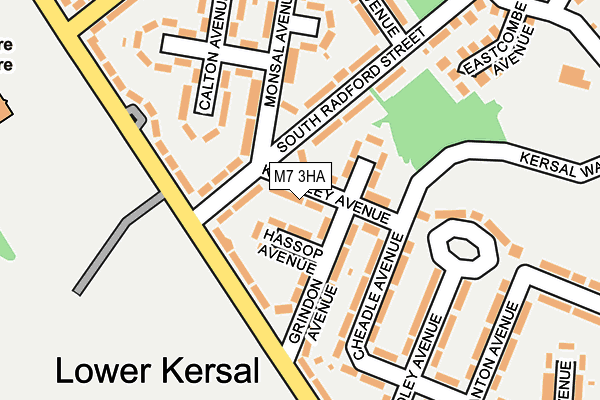 M7 3HA map - OS OpenMap – Local (Ordnance Survey)