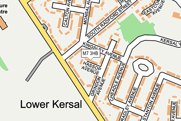 M7 3HB map - OS OpenMap – Local (Ordnance Survey)