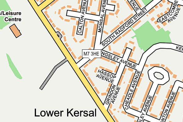 M7 3HE map - OS OpenMap – Local (Ordnance Survey)