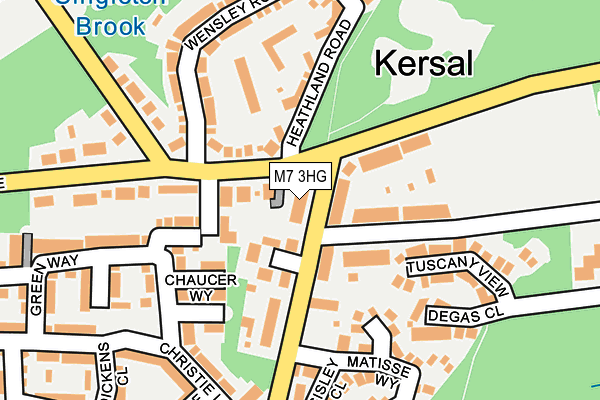 M7 3HG map - OS OpenMap – Local (Ordnance Survey)