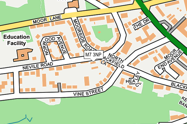 M7 3NP map - OS OpenMap – Local (Ordnance Survey)