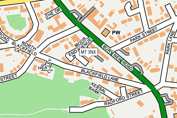 M7 3NX map - OS OpenMap – Local (Ordnance Survey)