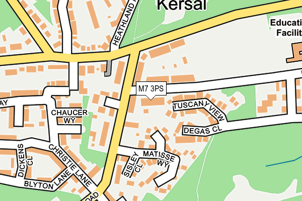 M7 3PS map - OS OpenMap – Local (Ordnance Survey)