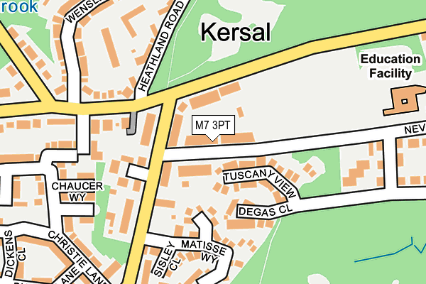 M7 3PT map - OS OpenMap – Local (Ordnance Survey)
