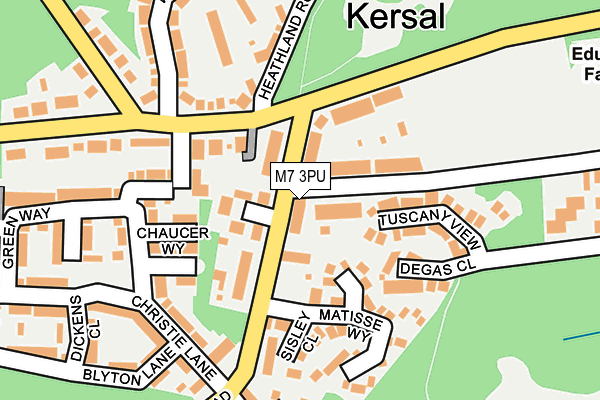 M7 3PU map - OS OpenMap – Local (Ordnance Survey)