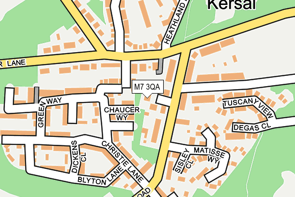 M7 3QA map - OS OpenMap – Local (Ordnance Survey)