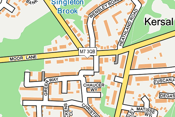 M7 3QB map - OS OpenMap – Local (Ordnance Survey)