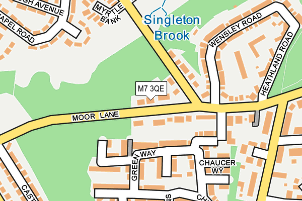 M7 3QE map - OS OpenMap – Local (Ordnance Survey)