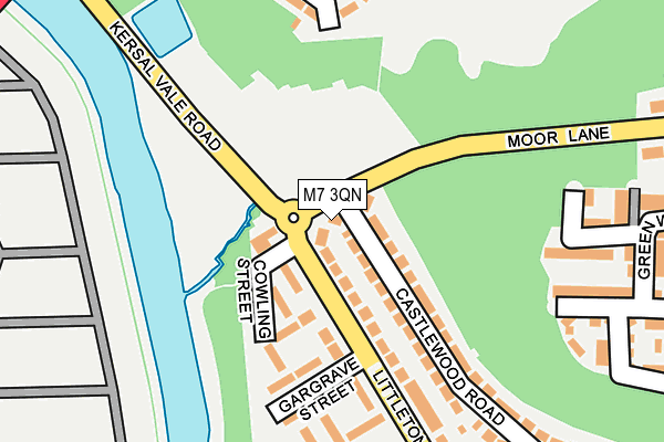 M7 3QN map - OS OpenMap – Local (Ordnance Survey)