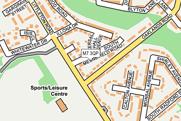 M7 3QP map - OS OpenMap – Local (Ordnance Survey)