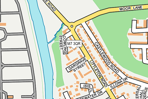 M7 3QR map - OS OpenMap – Local (Ordnance Survey)
