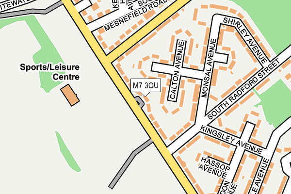 M7 3QU map - OS OpenMap – Local (Ordnance Survey)