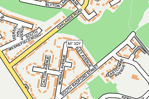 M7 3QY map - OS OpenMap – Local (Ordnance Survey)