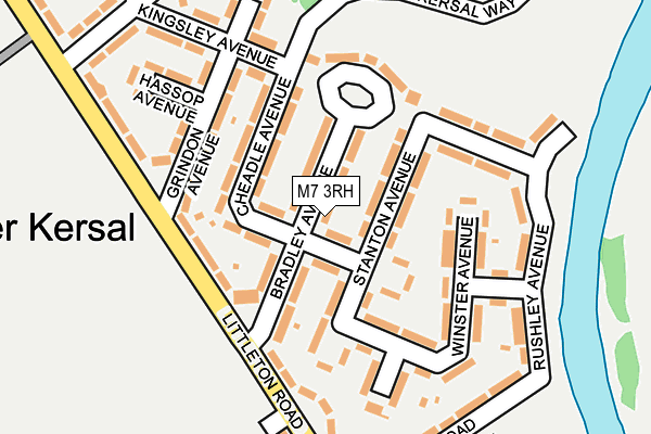 M7 3RH map - OS OpenMap – Local (Ordnance Survey)