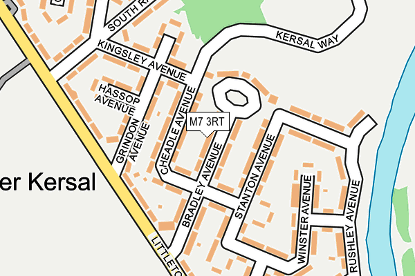 M7 3RT map - OS OpenMap – Local (Ordnance Survey)