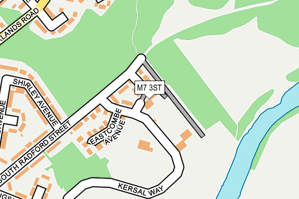 M7 3ST map - OS OpenMap – Local (Ordnance Survey)