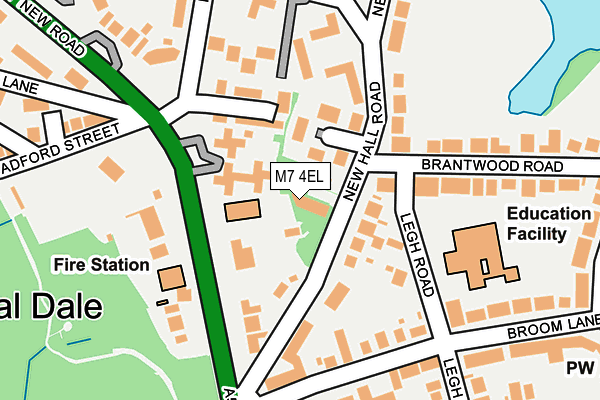 M7 4EL map - OS OpenMap – Local (Ordnance Survey)