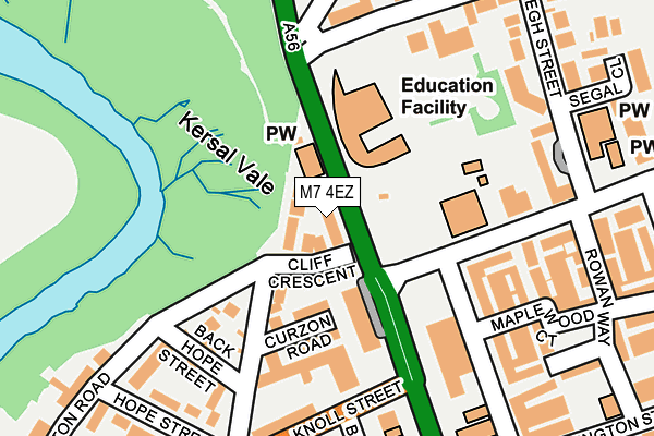 M7 4EZ map - OS OpenMap – Local (Ordnance Survey)