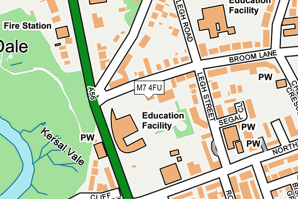 M7 4FU map - OS OpenMap – Local (Ordnance Survey)