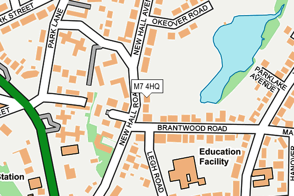 M7 4HQ map - OS OpenMap – Local (Ordnance Survey)