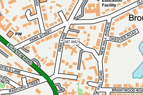 M7 4HU map - OS OpenMap – Local (Ordnance Survey)