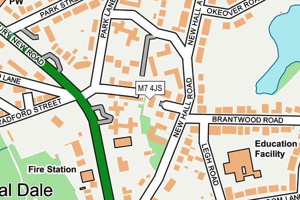 M7 4JS map - OS OpenMap – Local (Ordnance Survey)