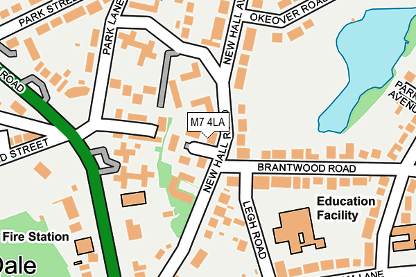 M7 4LA map - OS OpenMap – Local (Ordnance Survey)