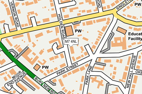 M7 4NL map - OS OpenMap – Local (Ordnance Survey)