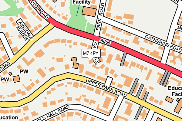 M7 4PY map - OS OpenMap – Local (Ordnance Survey)