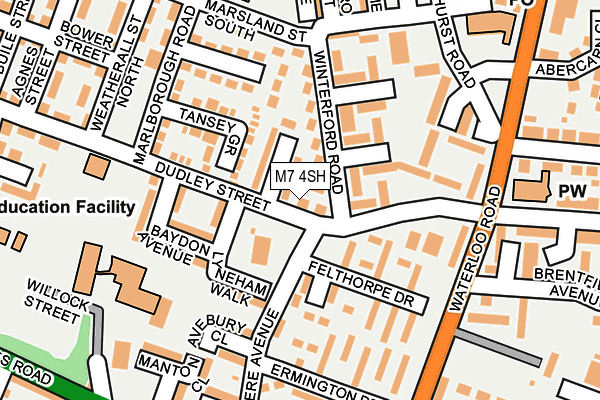 M7 4SH map - OS OpenMap – Local (Ordnance Survey)