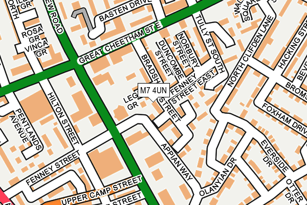 M7 4UN map - OS OpenMap – Local (Ordnance Survey)