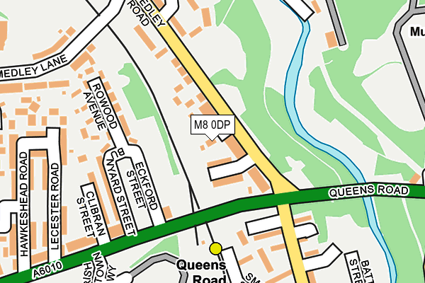 M8 0DP map - OS OpenMap – Local (Ordnance Survey)