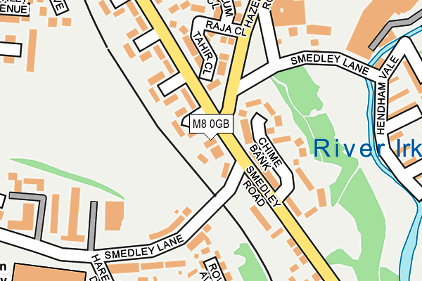 M8 0GB map - OS OpenMap – Local (Ordnance Survey)