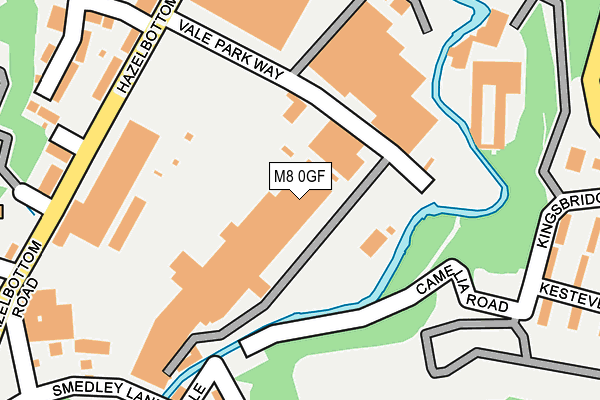 M8 0GF map - OS OpenMap – Local (Ordnance Survey)