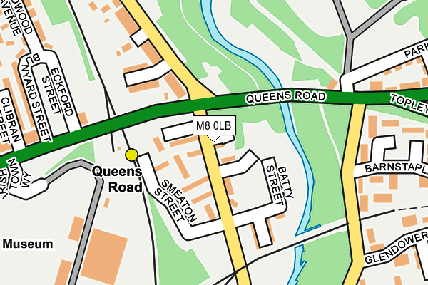 M8 0LB map - OS OpenMap – Local (Ordnance Survey)