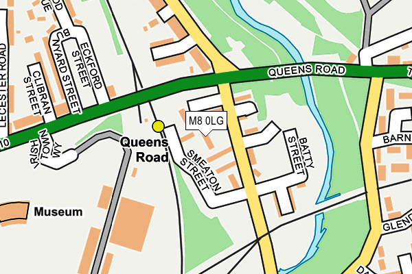 M8 0LG map - OS OpenMap – Local (Ordnance Survey)