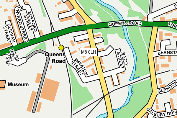 M8 0LH map - OS OpenMap – Local (Ordnance Survey)