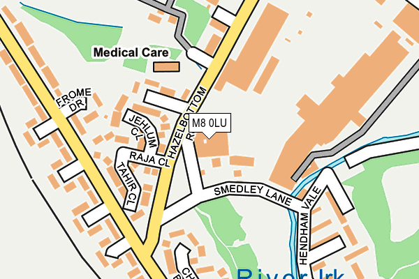 M8 0LU map - OS OpenMap – Local (Ordnance Survey)