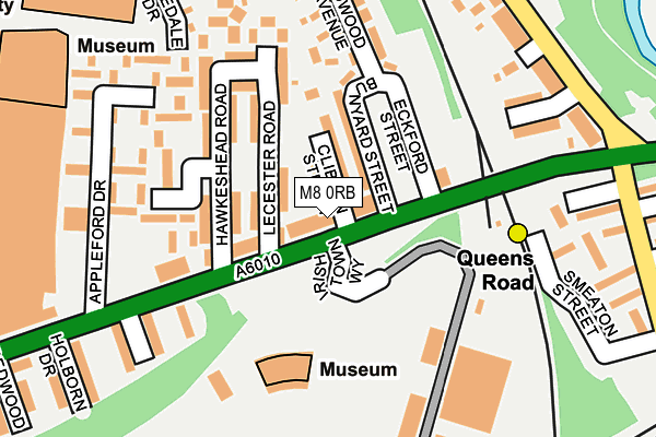 M8 0RB map - OS OpenMap – Local (Ordnance Survey)