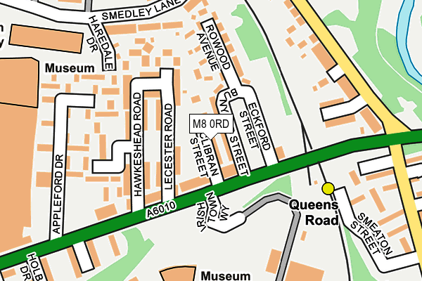 M8 0RD map - OS OpenMap – Local (Ordnance Survey)