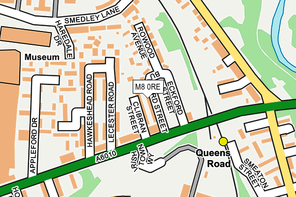 M8 0RE map - OS OpenMap – Local (Ordnance Survey)