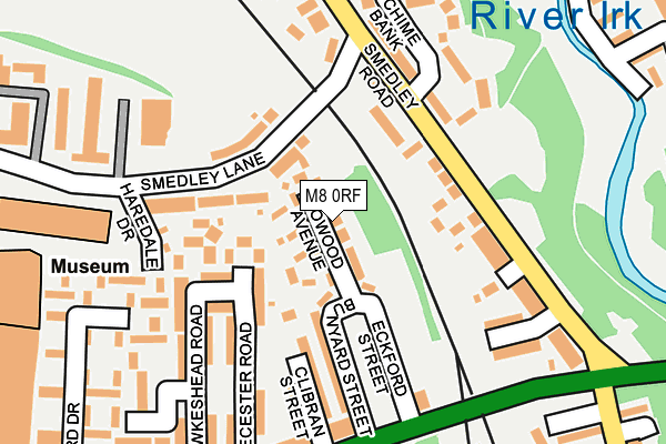 M8 0RF map - OS OpenMap – Local (Ordnance Survey)