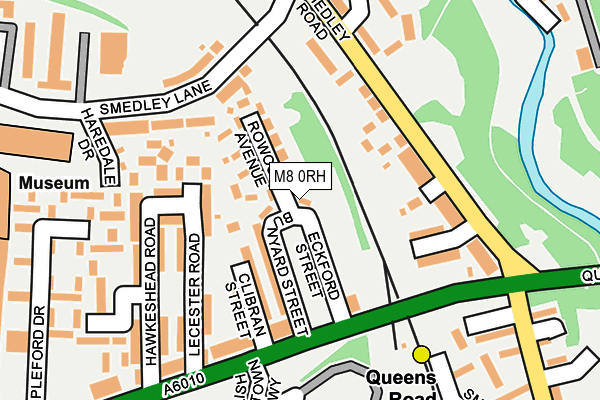 M8 0RH map - OS OpenMap – Local (Ordnance Survey)
