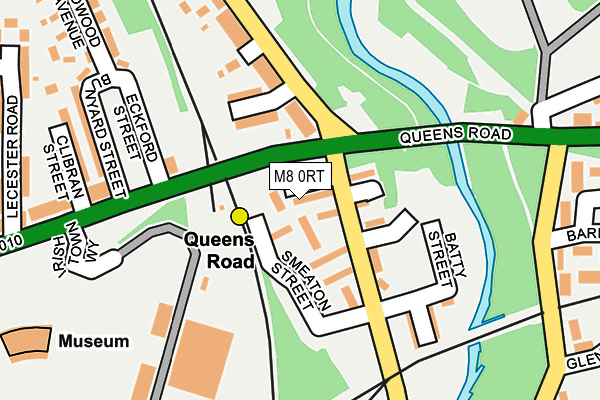 M8 0RT map - OS OpenMap – Local (Ordnance Survey)