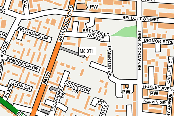 M8 0TH map - OS OpenMap – Local (Ordnance Survey)