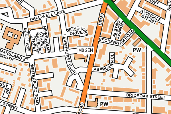 M8 2EN map - OS OpenMap – Local (Ordnance Survey)