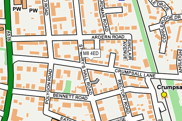 M8 4ED map - OS OpenMap – Local (Ordnance Survey)