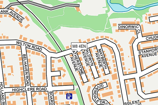 M8 4EN map - OS OpenMap – Local (Ordnance Survey)