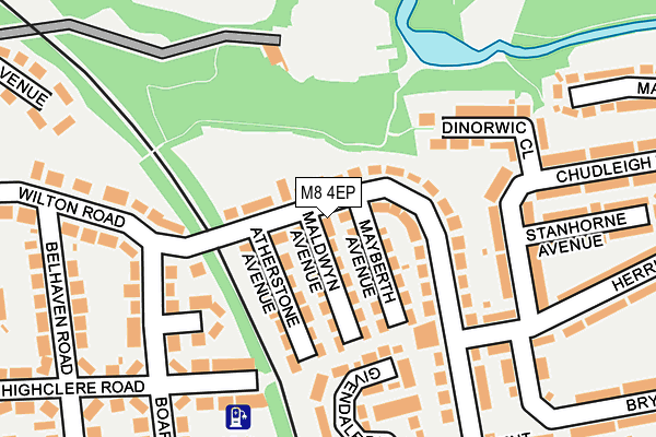 M8 4EP map - OS OpenMap – Local (Ordnance Survey)