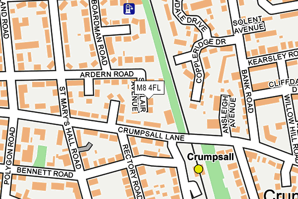 M8 4FL map - OS OpenMap – Local (Ordnance Survey)